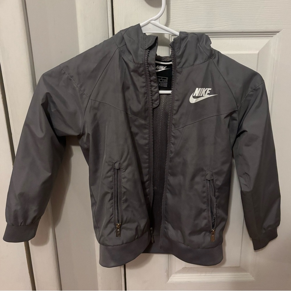 Nike Kids Charcoal Raincoat/Windbreaker